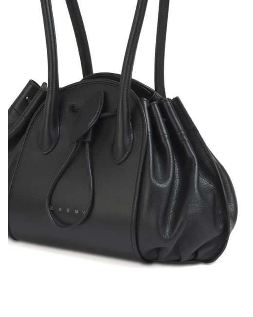 Borsa A Spalla Tulipea di Marni in Black
