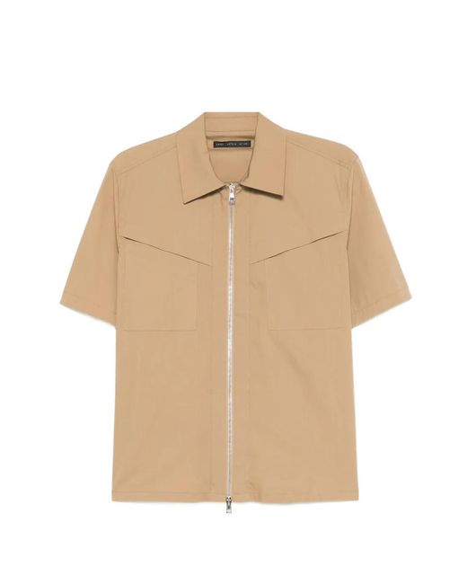 Low Brand Natural Chemise Zippée À Poche Poitrine for men