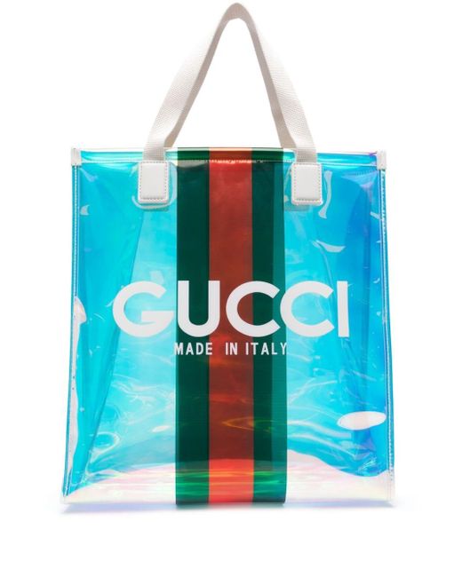 Sac Translucide À Design Irisé Gucci pour homme en coloris Blue