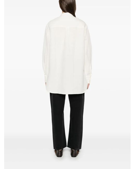 Camicia A Maniche Lunghe di Studio Nicholson in White