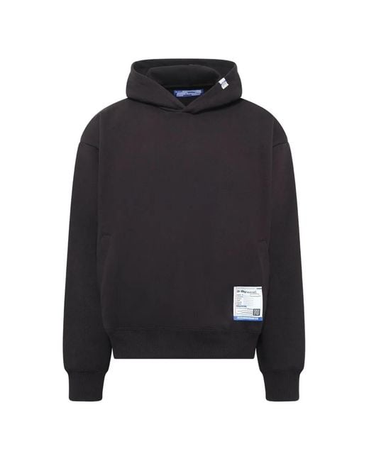 Maison Mihara Yasuhiro Blue Instrumental Logo-Patch Hoodie for men