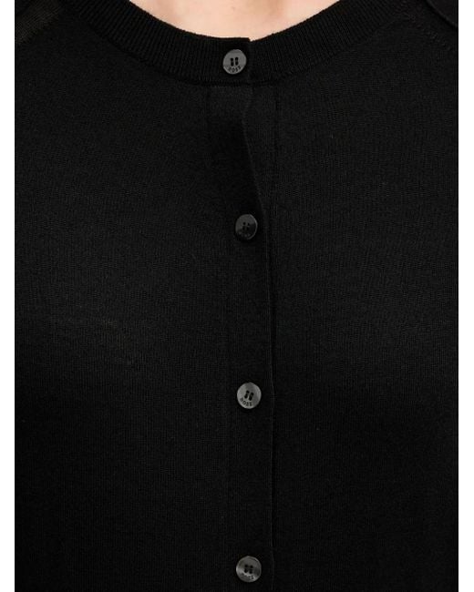Boss Black Buttoned Long-Sleeves Cardigan