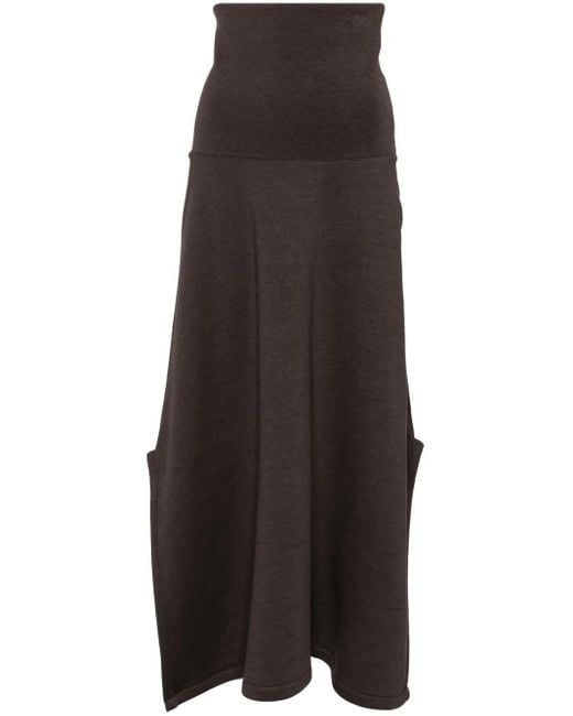 Lemaire ハイウエスト Aラインスカート Brown