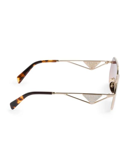 Prada Pink Triangle-Logo Sunglasses