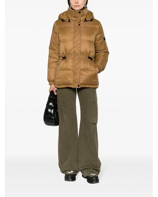Yves Salomon Brown Padded Down Jacket