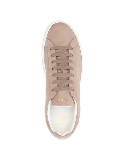 Manuel Ritz Pink Nubuck Leather Sneakers for men