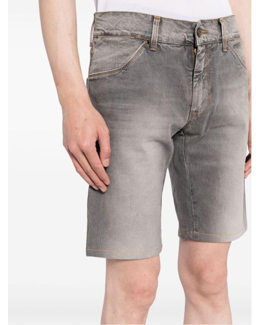 Dolce & Gabbana Gray Straight-leg Denim Shorts for men