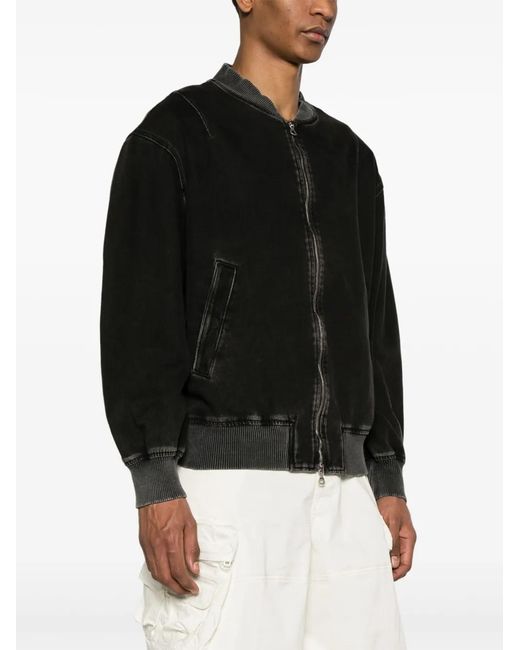 DIESEL Black Jackets for men