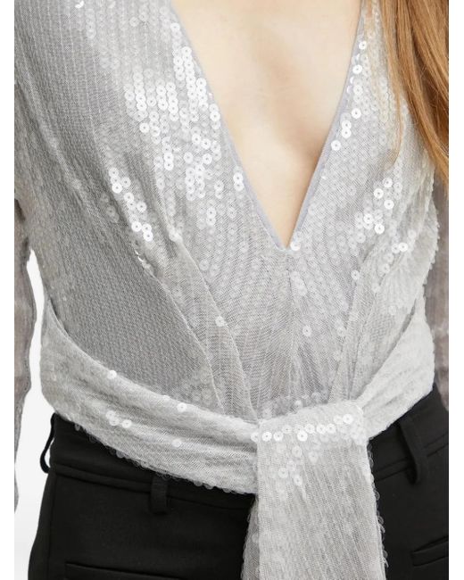 Bardot Emelia スパンコール トップ Gray