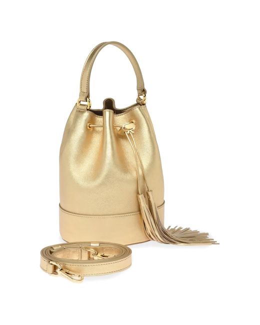 Gianvito Rossi Metallic Sienna Bucket Bag