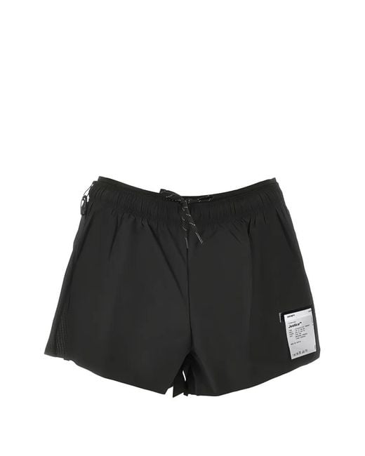 Satisfy Black Drawstring Mini Shorts