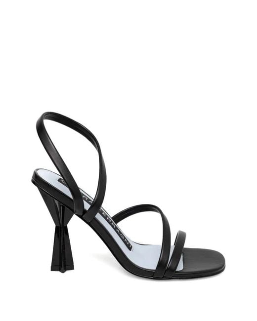 Chiara Ferragni Metallic Slim Andromeda Geometric-Heel Sandals