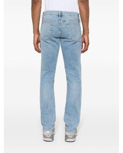 FRAME Halbhohe Slim-Fit-Jeans in Blue für Herren