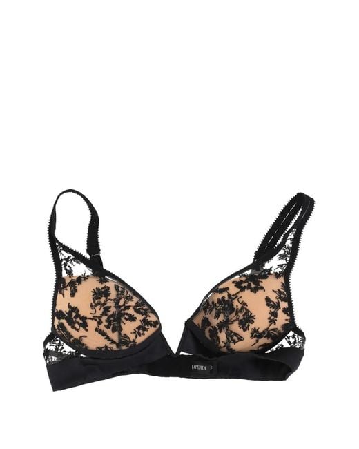 La Perla Black Floral-Lace Bra