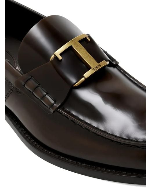 Tod's Black T Timeless Loafers for men