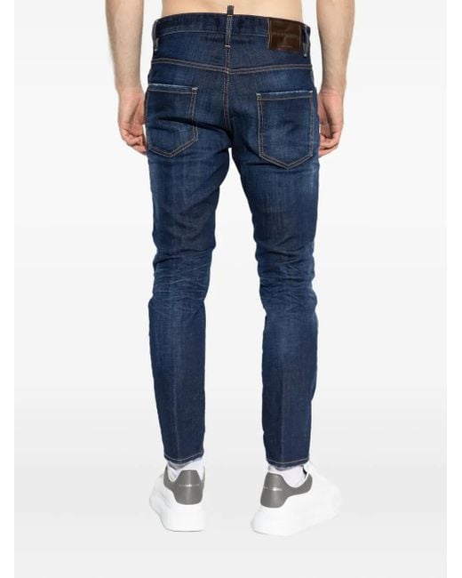 DSquared² Blue Jeans With Five Pocket Design for men