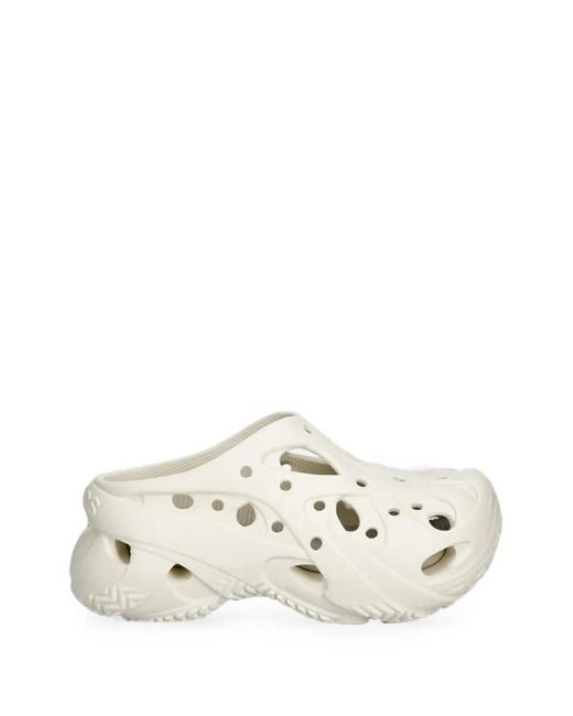 CROCSTM White Caged Perforated Slip-On Sneakers