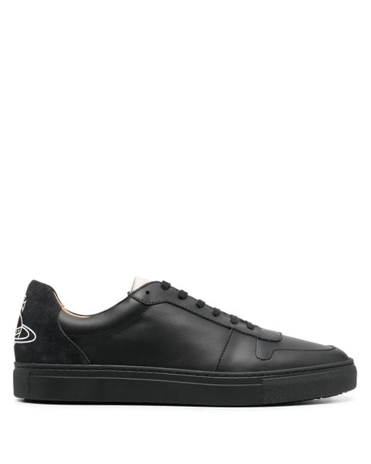Baskets En Cuir De Veau À Logo Imprimé Vivienne Westwood pour homme en coloris Black