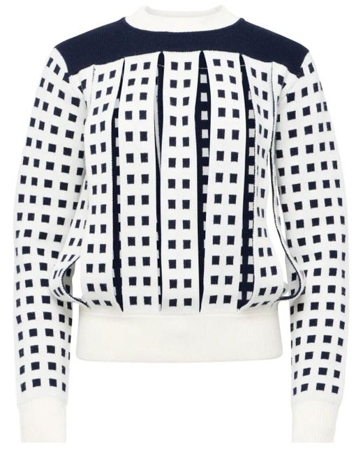 J.W. Anderson ジャカード スリット セーター White