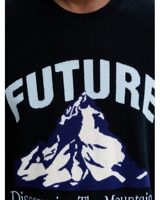 From Future Blue Pull À Imprimé Graphique