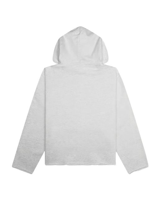 Honor The Gift White Fire Flame-Print Hoodie for men