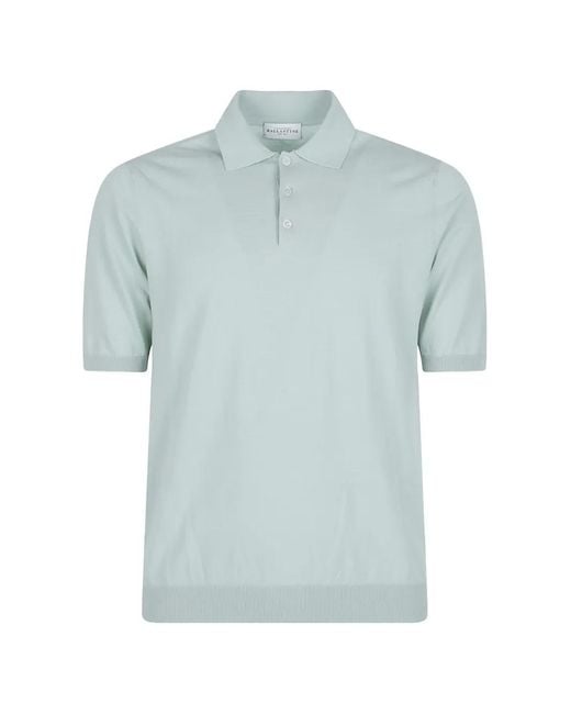 Ballantyne Blue Short-Sleeve Polo Shirt for men