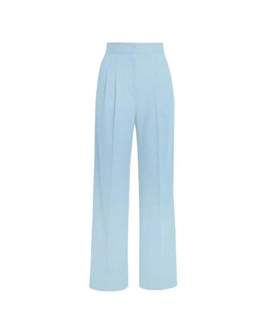 Erdem Blue Concealed-Fastening Trousers