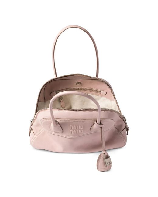 Miu Miu Pink Vivant Nappa Leather Bag
