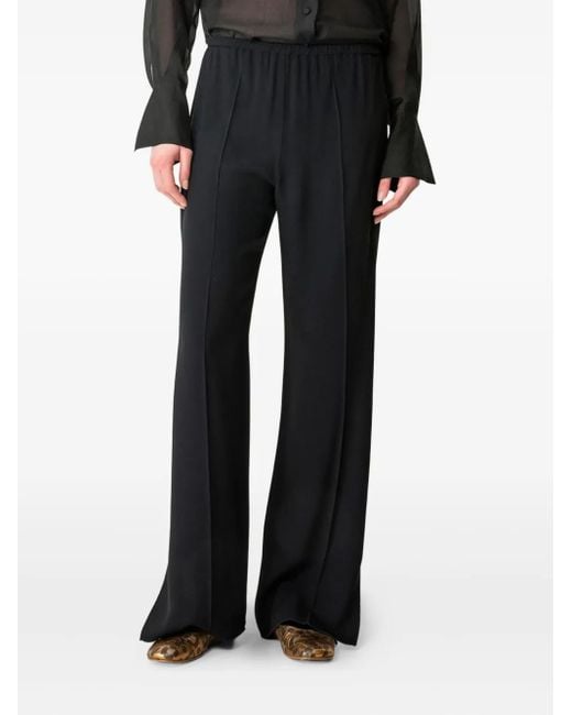 Forte_forte Black Side-Split Palazzo Pants