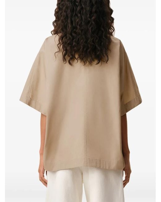 AMI Blouse Met Col in het Natural