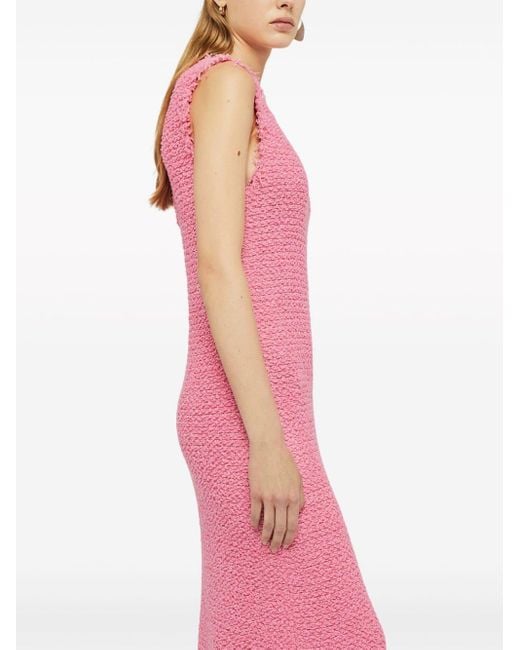 Jil Sander Mouwloze Maxi-jurk in het Pink