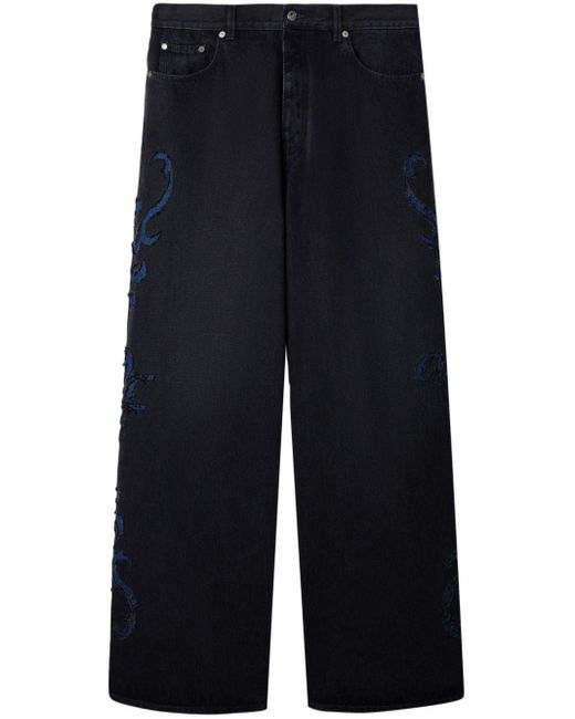 Jeans Natlover super ampi di Off-White c/o Virgil Abloh in Blue da Uomo