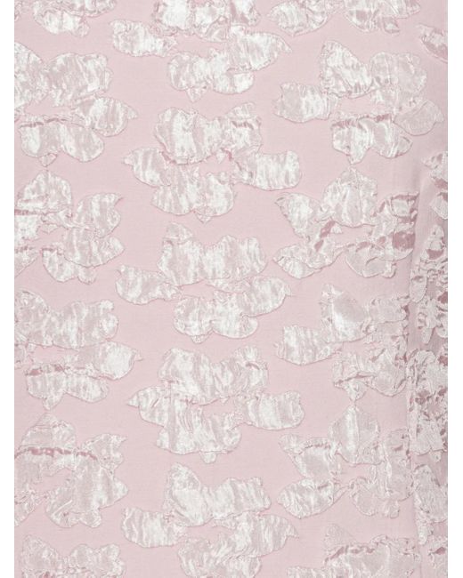 Vestido largo con manga farol ROTATE BIRGER CHRISTENSEN de color Pink