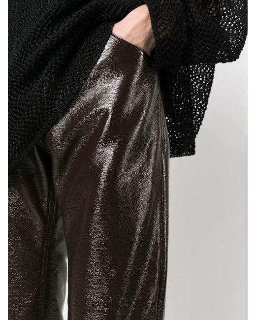 Pantalon Fuselé À Effet De Brillance Courreges pour homme en coloris Black