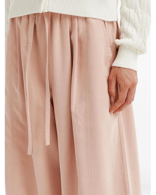 B+ AB Pink Pleated Wide-Leg Trousers