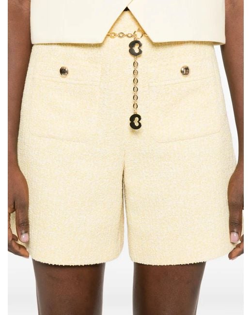 Maje Natural Tweed Shorts