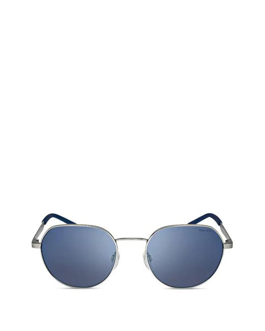 Nike Blue Round-Frame Sunglasses for men