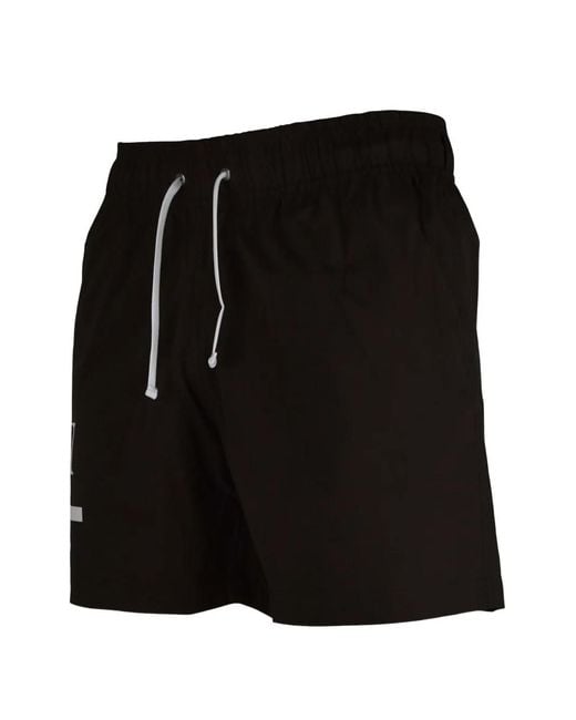Amiri Black Logo Elastic Swim Shorts for men