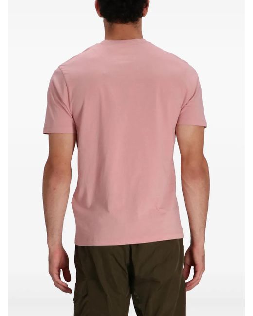 C P Company Pink Cotton T-Shirt for men