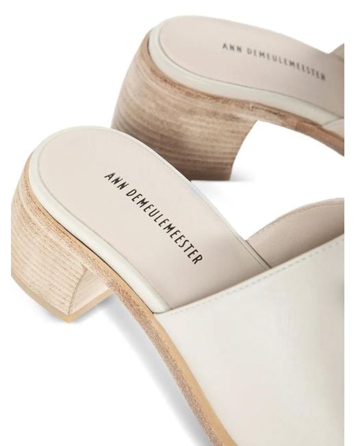 Ann Demeulemeester White Lyra Smooth Nappa Leather Sandals