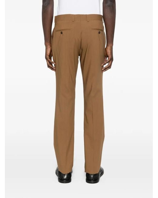 Sandro Brown Concealed-Fastening Trousers for men