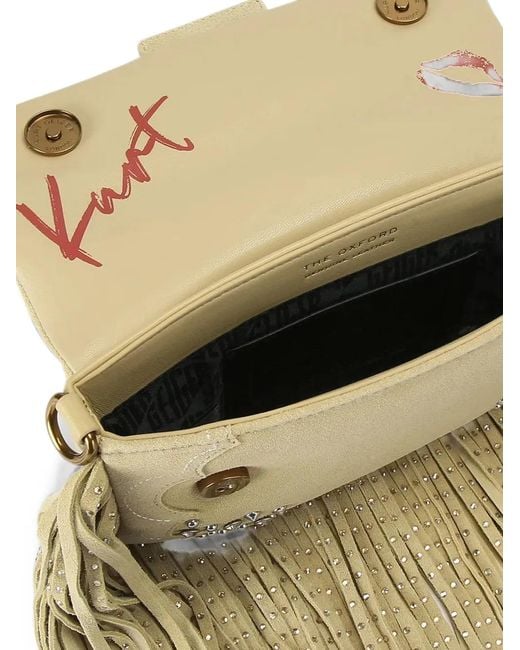 Kurt Geiger Metallic Oxford Fringe Shoulder Bag