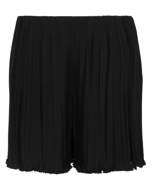 Pantalones cortos plisados Lanvin de color Black