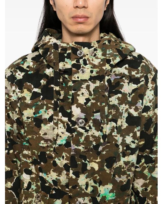 Craig Green Green Camouflage Parka for men