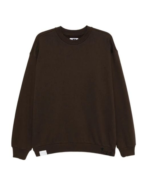 Izzue Brown Logo-Embroidered Sweatshirt for men