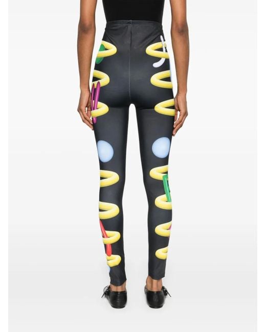 Walter Van Beirendonck Blue Void Clown Bike Leggings