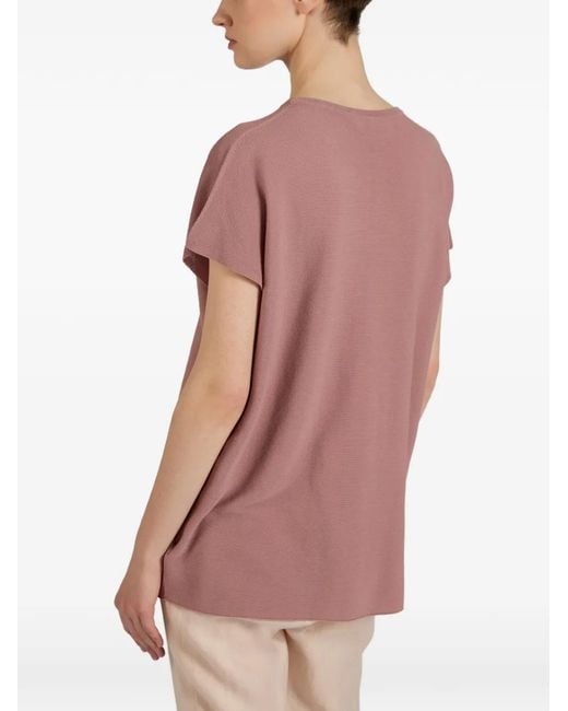 Slowear Pink Zanone Cotton T-Shirt