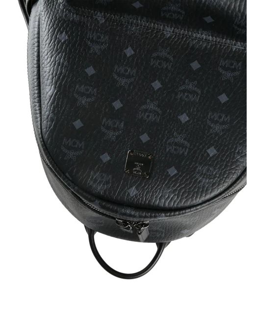 MCM Black Medium Stark Backpack
