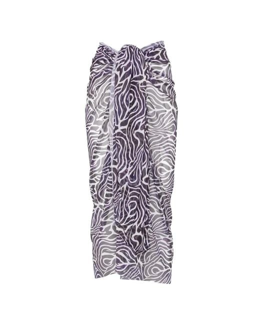 MATINEÉ White Zebra-Print Sarong