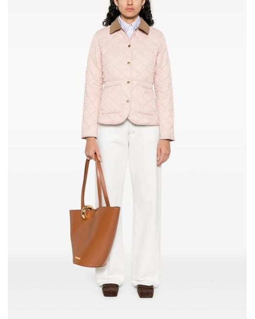 Barbour Pink Deveron Quilted Jacket